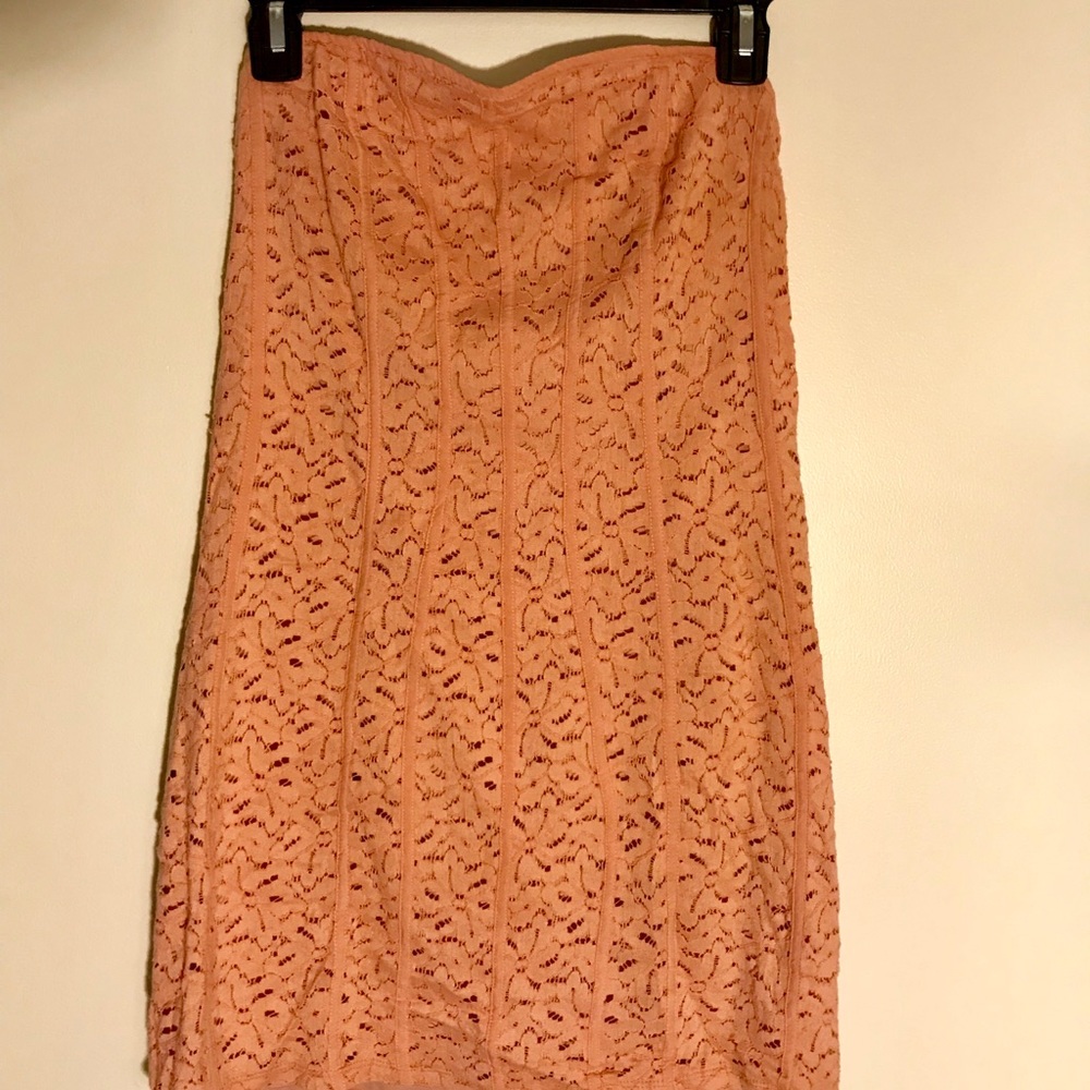 Peachy bodycon dress